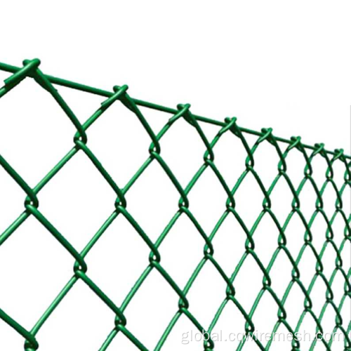 Galvanized Chain Link Fencing PVC Coated Security Wire Mesh Chain Link Fence Supplier